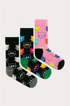 Happy Socks - Sosete Mixed Cat (3-pack)